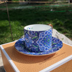 LE JARDIN DE TEMPS The Haute Couture Bone China, Coffee Cup & Saucer, 9.47 fl.oz. 280ml