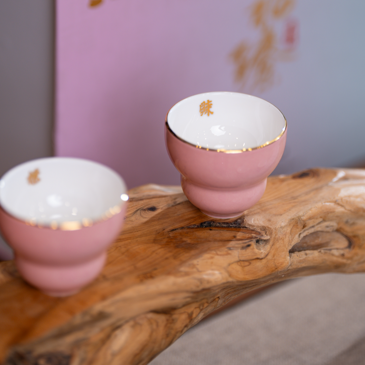 吉祥葫蘆茶具套裝（兩人份）：茶壺、茶杯、擺飾和杯墊