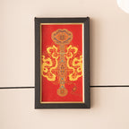 Auspiciousness and Fulfillment Porcelain Painting