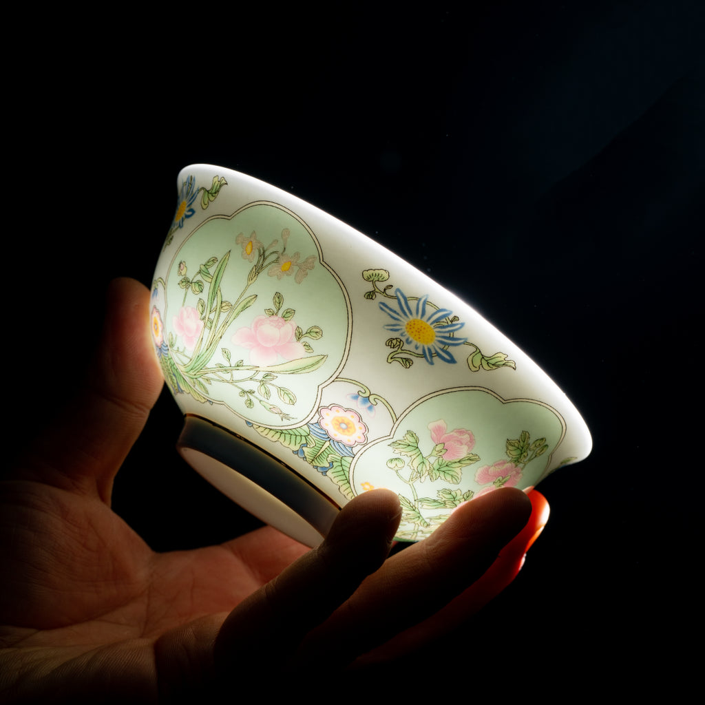 「四季和平」琺瑯彩繪碗筷套裝，4人份，4.80吋（12.2公分）