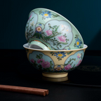 「四季和平」琺瑯彩繪碗筷套裝，4人份，4.80吋（12.2公分）