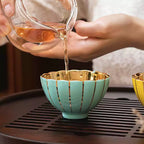 Petal Gilded Master's Cup, Color Glazed Teacup 3 fl.oz. 90ml