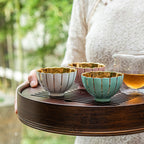 Petal Gilded Master's Cup, Color Glazed Teacup 3 fl.oz. 90ml