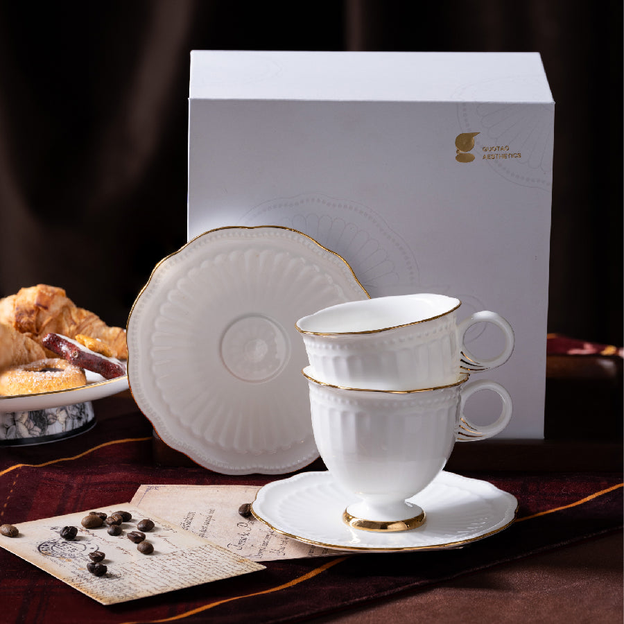 幻影之海骨瓷杯碟套裝，6.76 液盎司（200毫升）