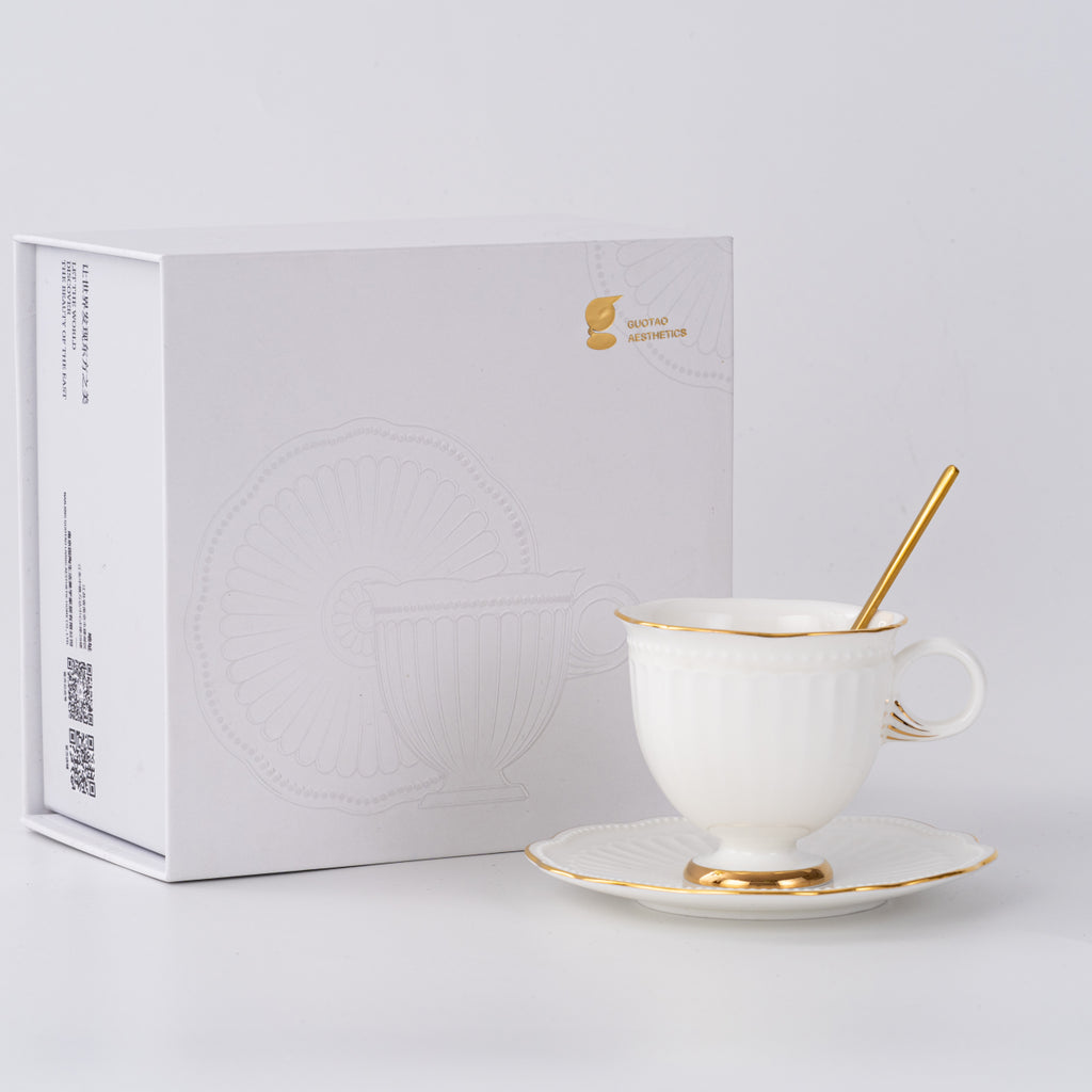 幻影之海骨瓷杯碟套裝，6.76 液盎司（200毫升）