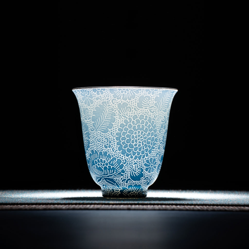 July Cymbidium Orchid Goddess | Twelve Goddesses Millefleurs Teaware