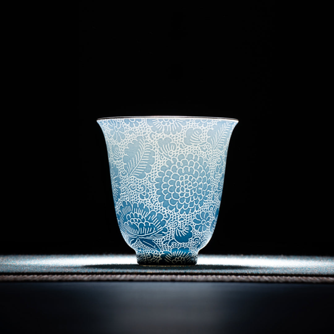 July Cymbidium Orchid Goddess | Twelve Goddesses Millefleurs Teaware