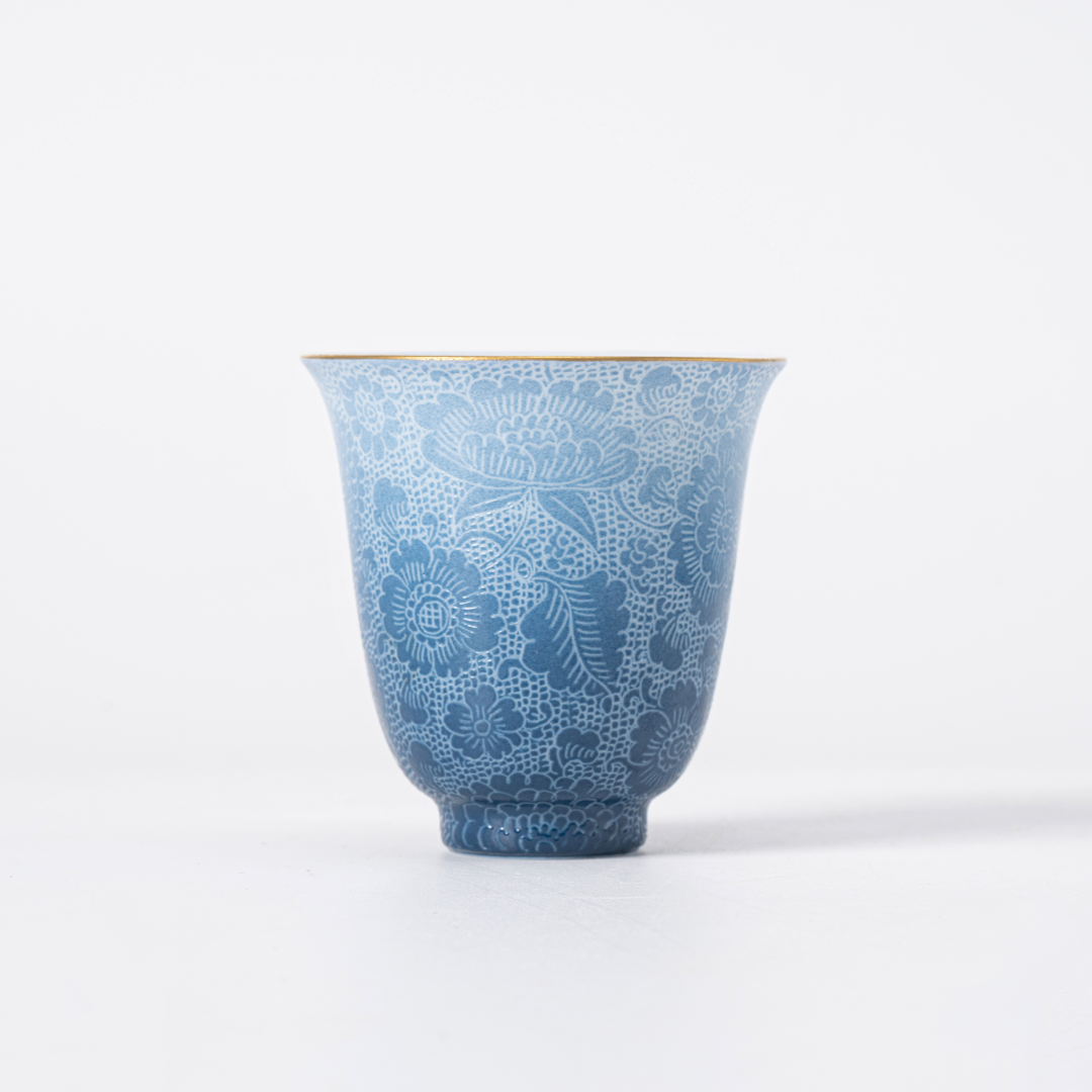 July Cymbidium Orchid Goddess | Twelve Goddesses Millefleurs Teaware