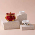 Chinese Panda Portable Bone China Tea Set (3-Piece Quick-Brew Set)