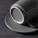 羅馬假日咖啡杯碟套裝，陶器，7.78 液盎司（230毫升）