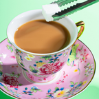 Spring Garden in Pink | Painted Enamel Coffee Cup & Saucer, Grace/Classic Cups