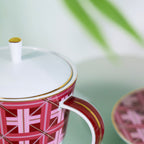 Bamboo Whisper, Teapot and Teacup Saucer Set of 2